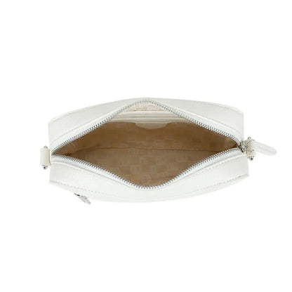 Ulrika Design Bar Zipper - Vit Axelväska 21cm