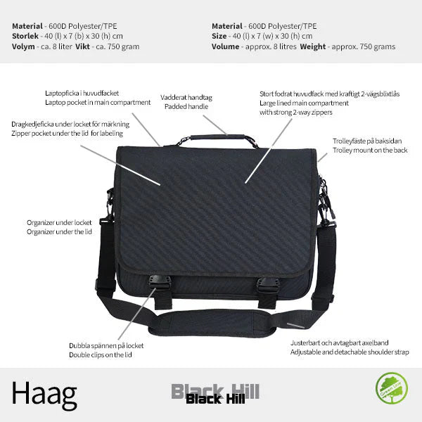 Black Hill Haag – Datorväska 15,6"