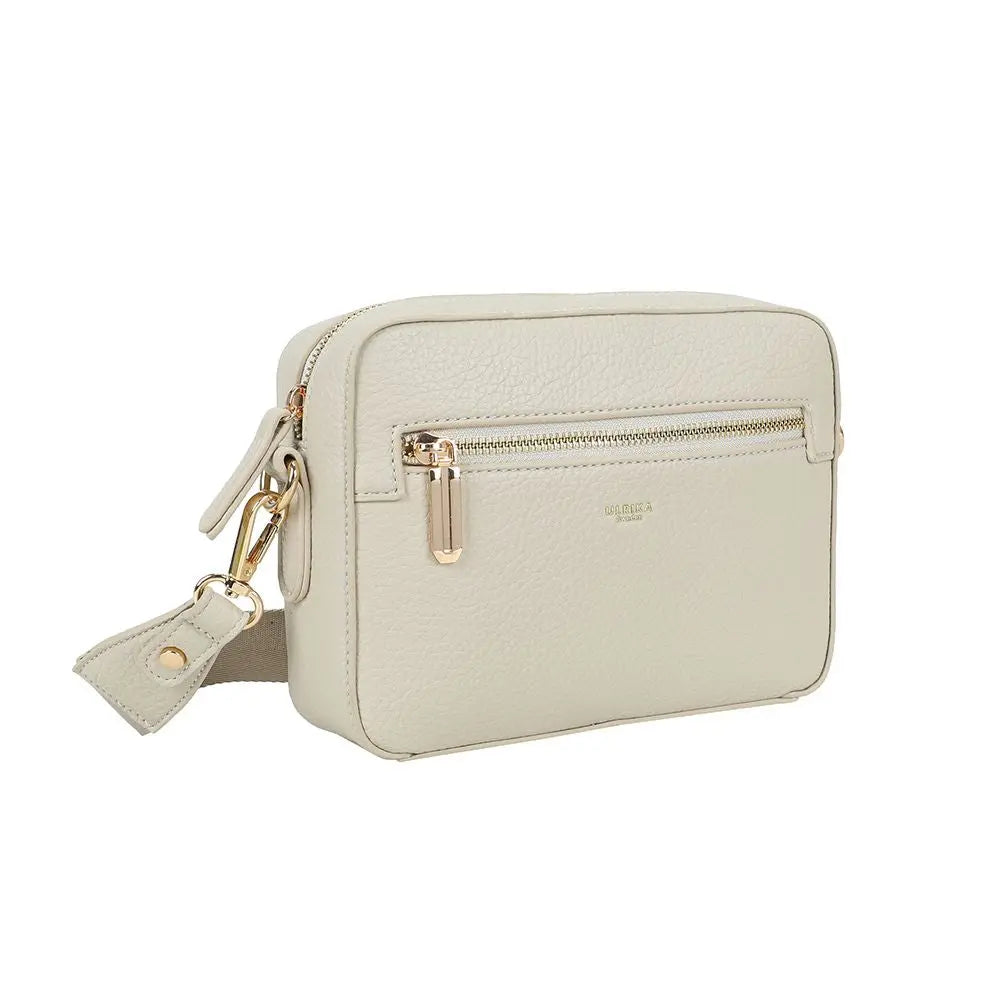 Ulrika Design Bar Zipper - Beige Axelväska 21cm