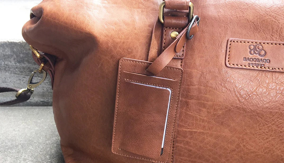 BaooBaoo Luggage tag – Bagagelapp 12cm – Tan