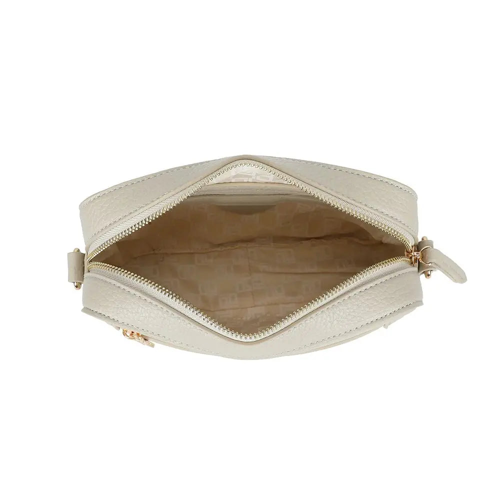 Ulrika Design Bar Zipper - Beige Axelväska 21cm