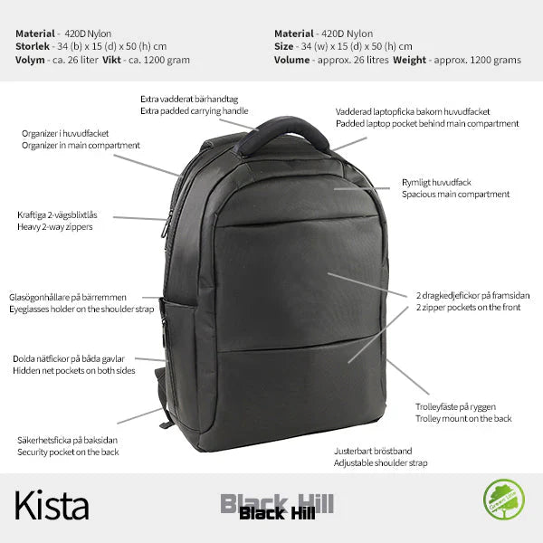 Black Hill Kista Ryggsäck 25L