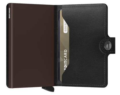 Secrid Miniwallet Original - Svart/Brun Korthållare 10cm