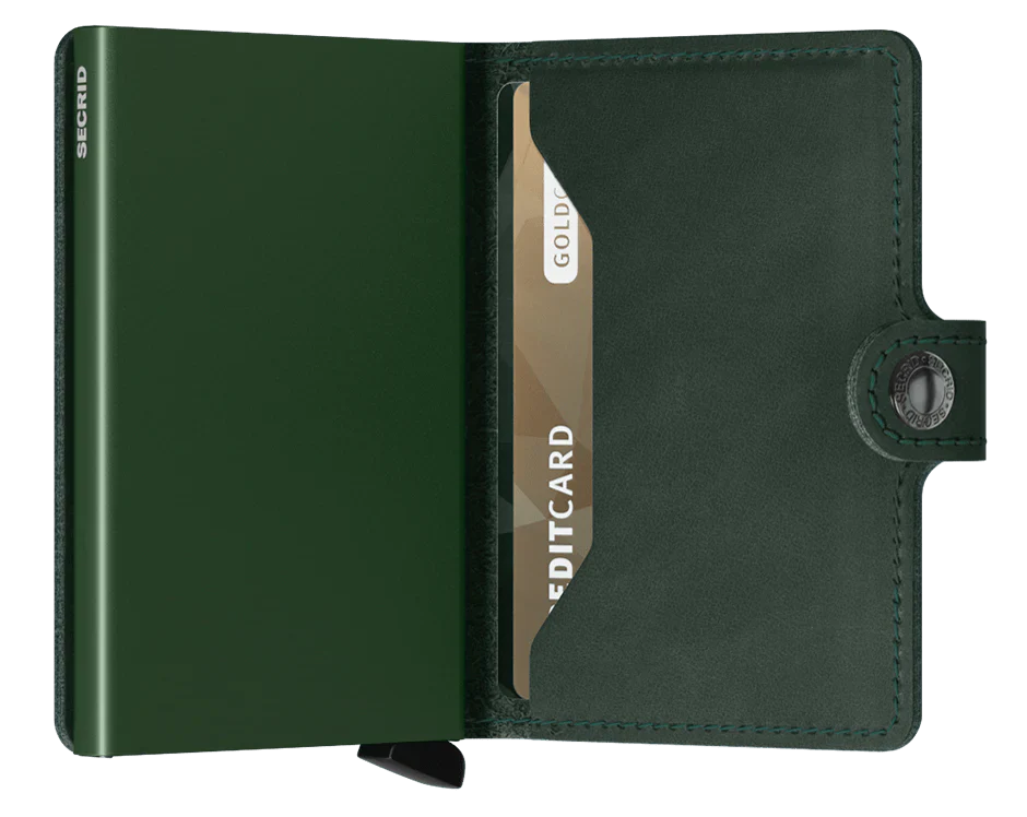 Secrid Miniwallet Original - Grön Korthållare 10cm