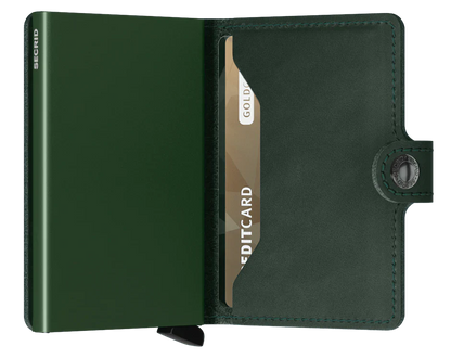 Secrid Miniwallet Original - Grön Korthållare 10cm