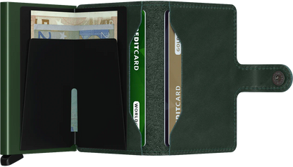 Secrid Miniwallet Original - Grön Korthållare 10cm
