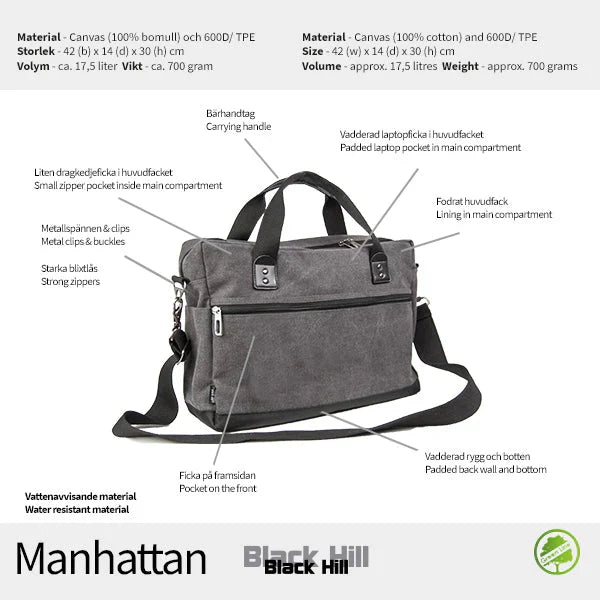 Black Hill Manhattan – Datorväska 15,6"