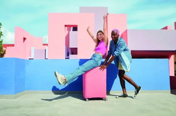 American Tourister Starvibe 77cm Stor Expanderbar Sun Kissed Coral