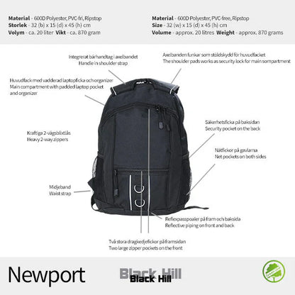 Black Hill Newport Datorryggsäck 15,6"