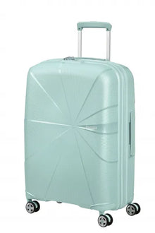 American Tourister Starvibe 67cm Mellanstor Expanderbar Surf Blue