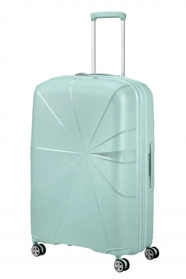 American Tourister Starvibe 77cm Stor Expanderbar Metallic Surf Blue