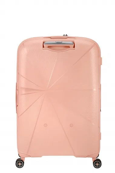 American Tourister Starvibe 77cm Stor Expanderbar Metallic Peach