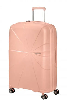 American Tourister Starvibe 77cm Stor Expanderbar Metallic Peach