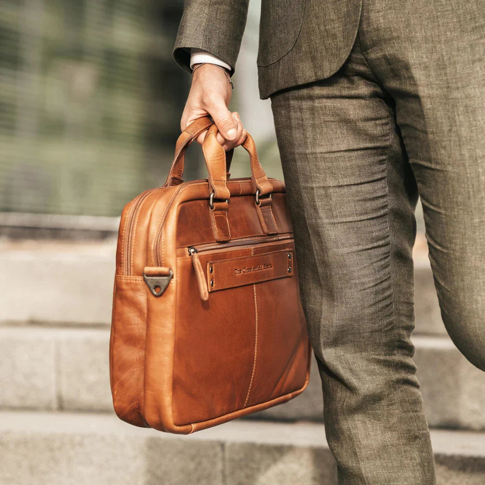 The Chesterfield Brand Seth – Datorportfölj 15" – Cognac