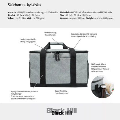 Black Hill Skärhamn – Kylväska 31L - Blå Melange