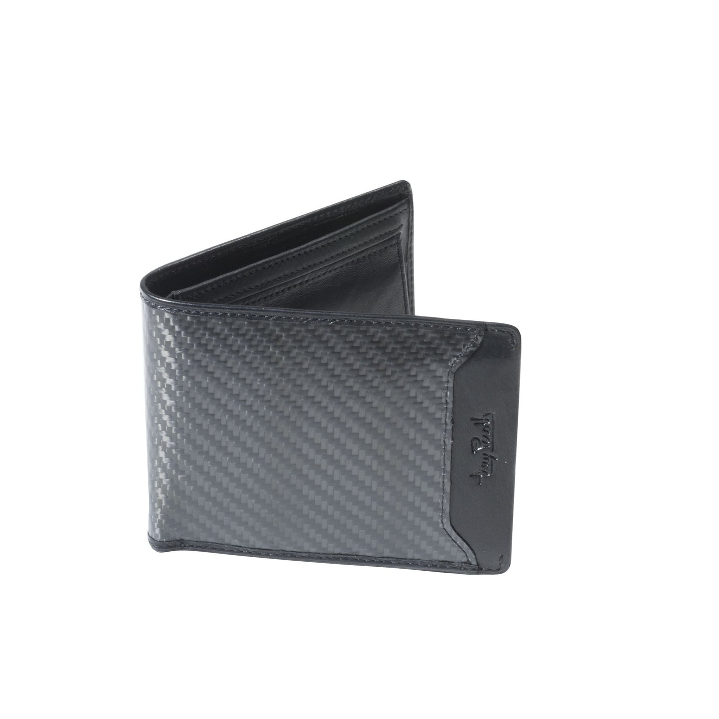 Tony Perotti Carbon Leather Billfold Plånbok 12 cm Svart