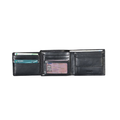 Tony Perotti Carbon Leather Billfold Plånbok 12 cm Svart