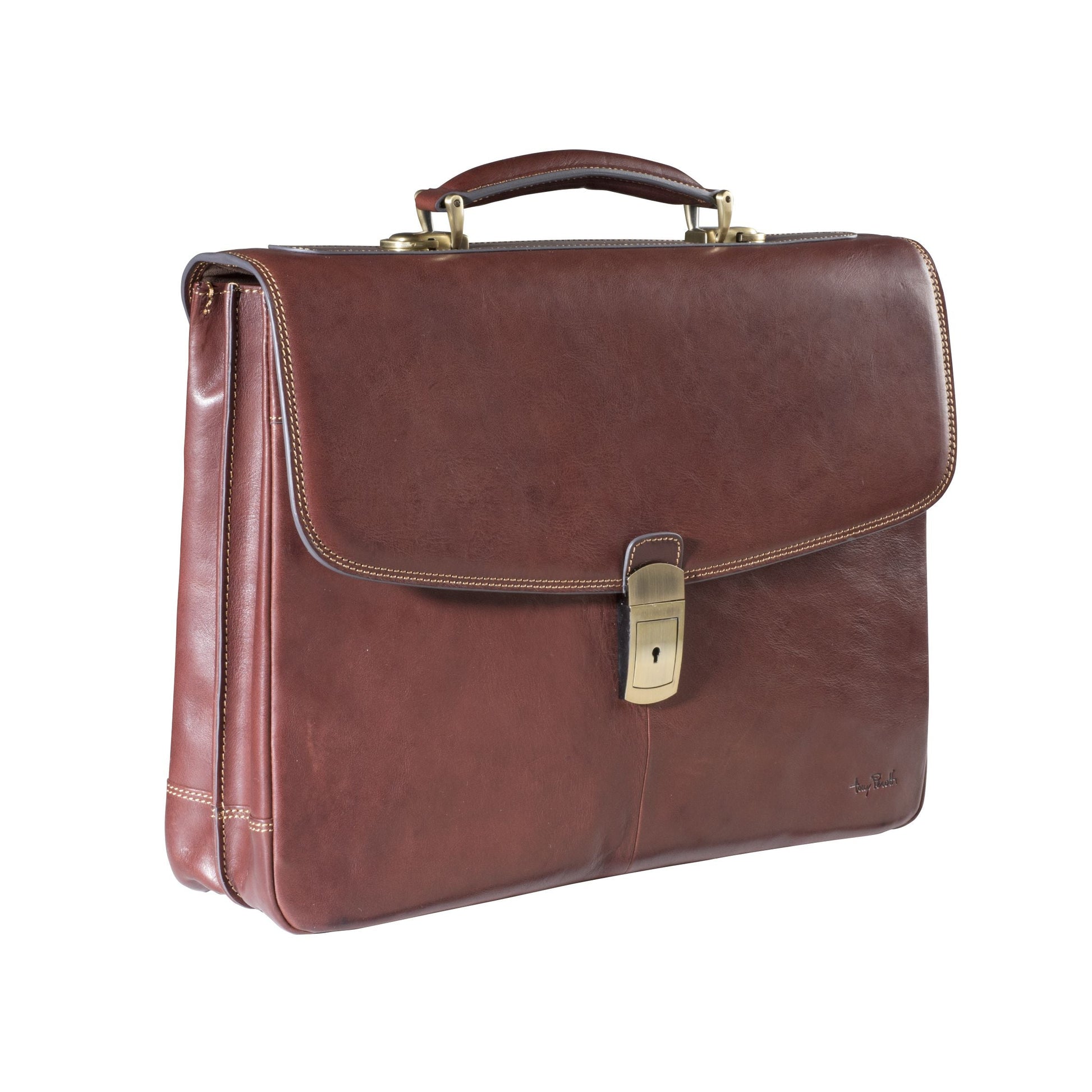 Tony Perotti Classic Datorväska 14" Mörkbrun