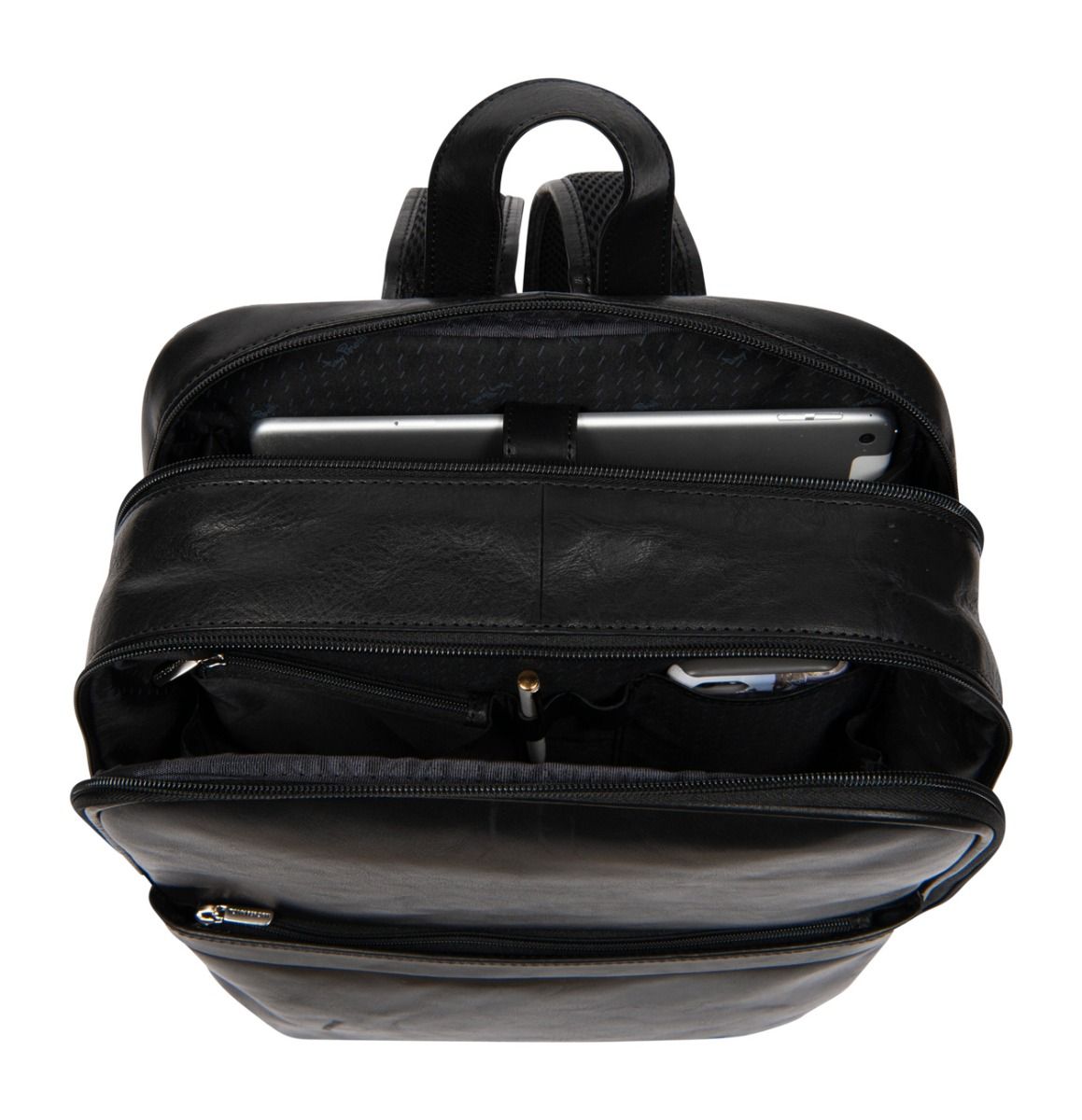 Tony Perotti Vegetale Leather Datorryggsäck 15" Svart