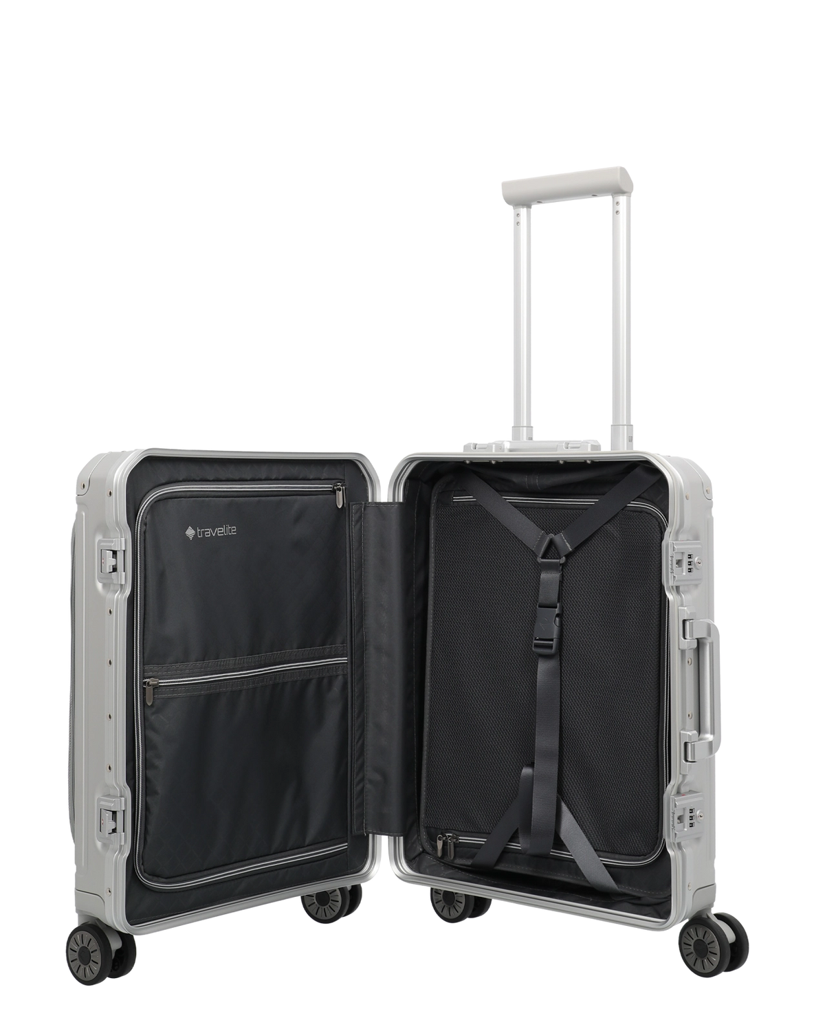 Travelite Next Kabinväska med datorfack 55 cm Silver