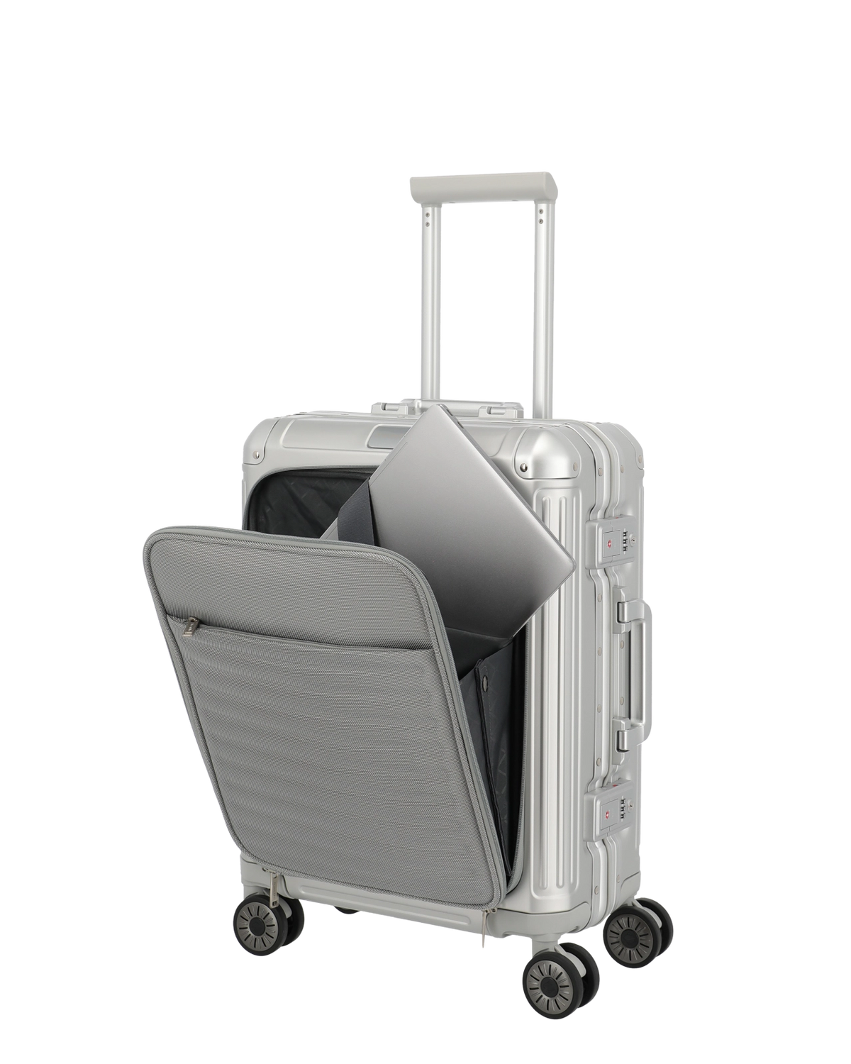Travelite Next Kabinväska med datorfack 55 cm Silver