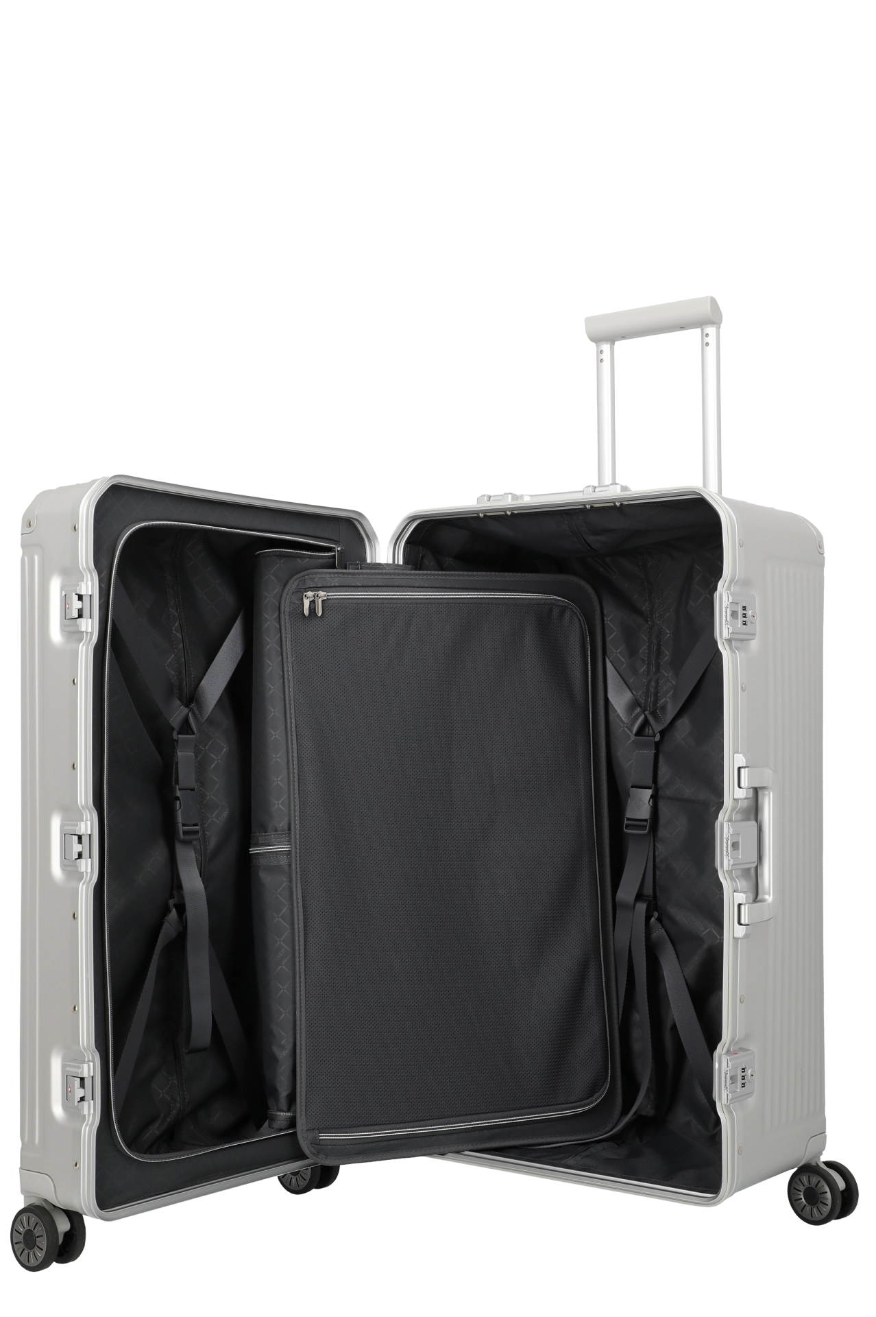 Travelite Next Trunk Stor Resväska 76 cm Silver