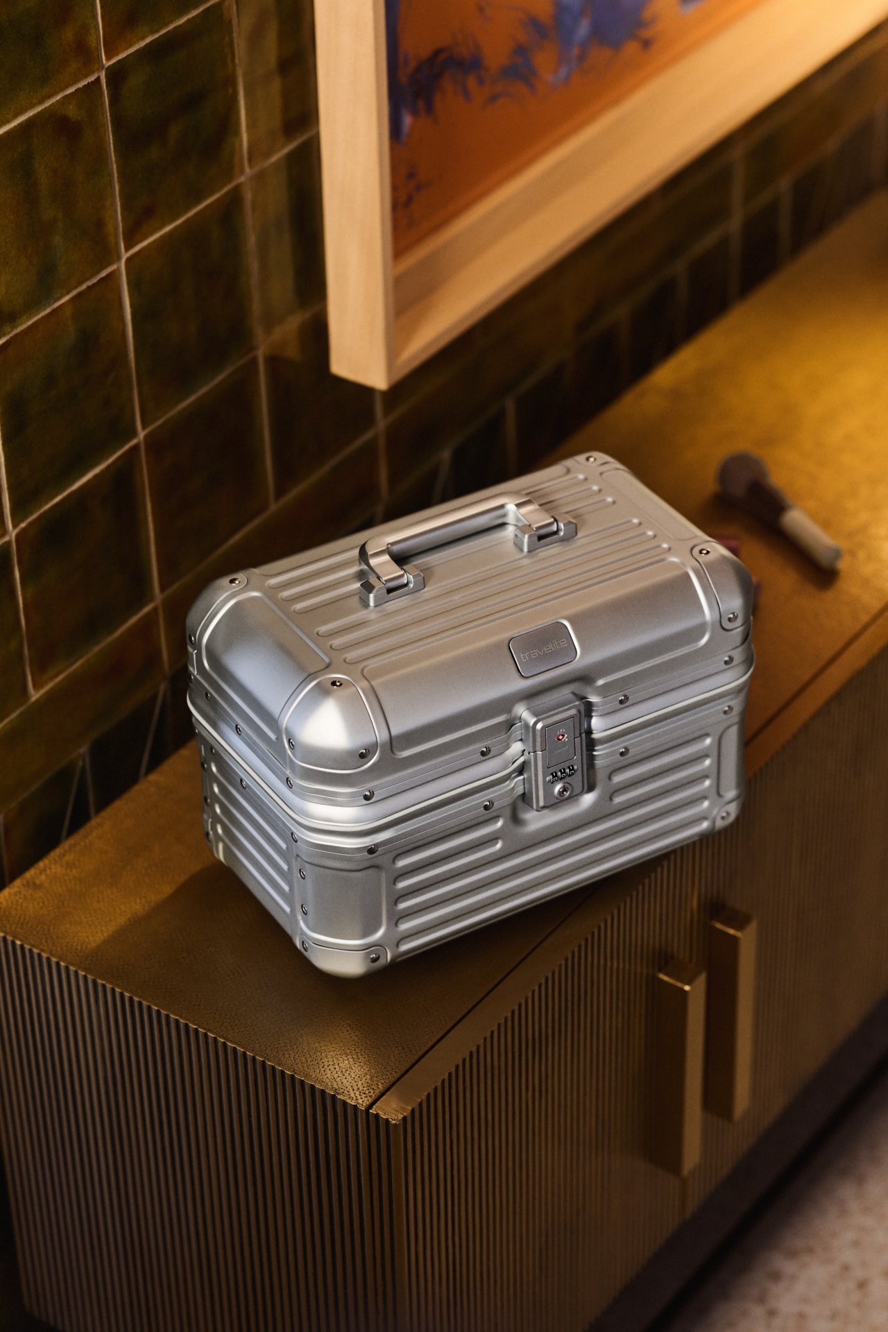Travelite Next Beautycase 38 cm Silver