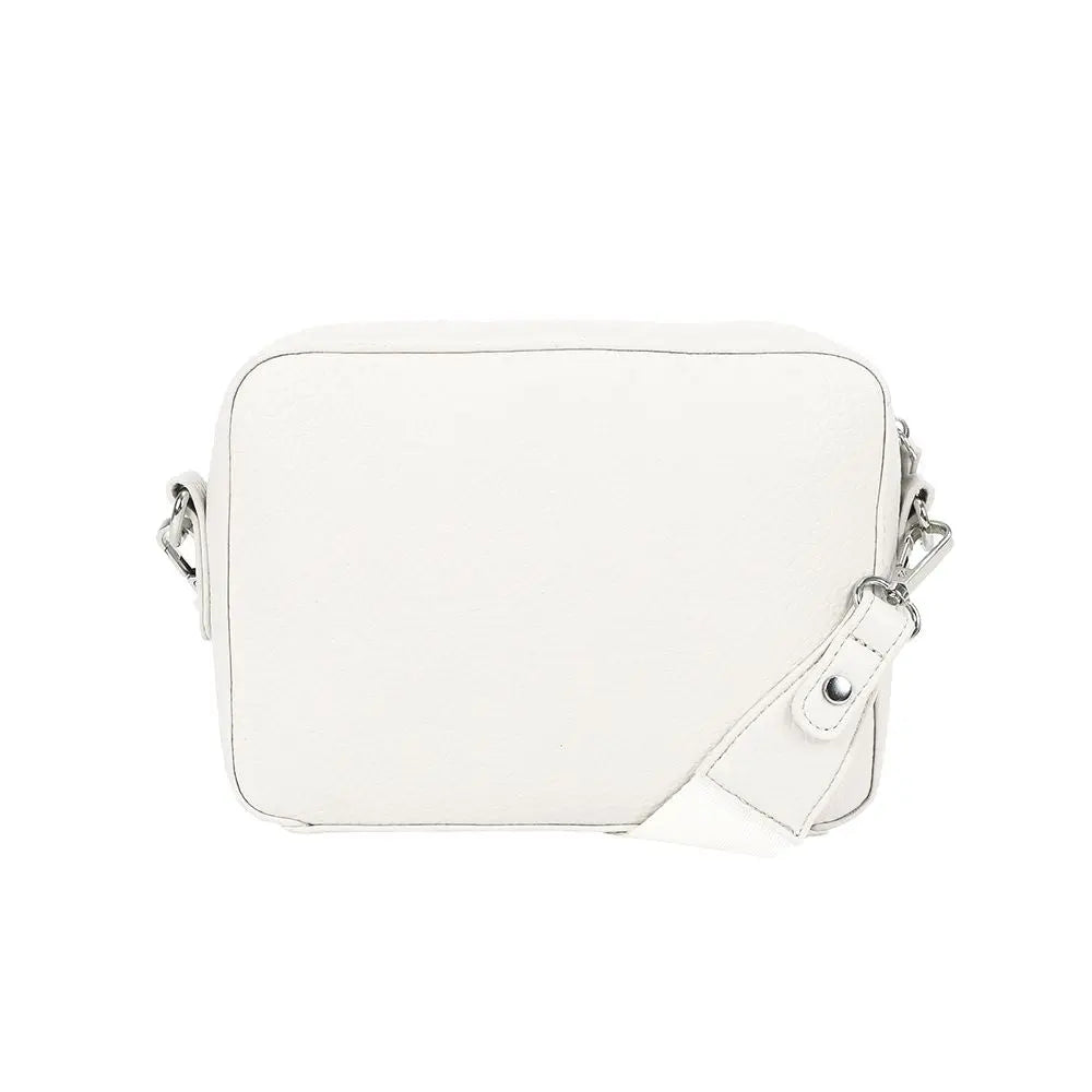 Ulrika Design Bar Zipper - Vit Axelväska 21cm