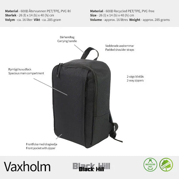 Black Hill Vaxholm Ryggsäck 16L