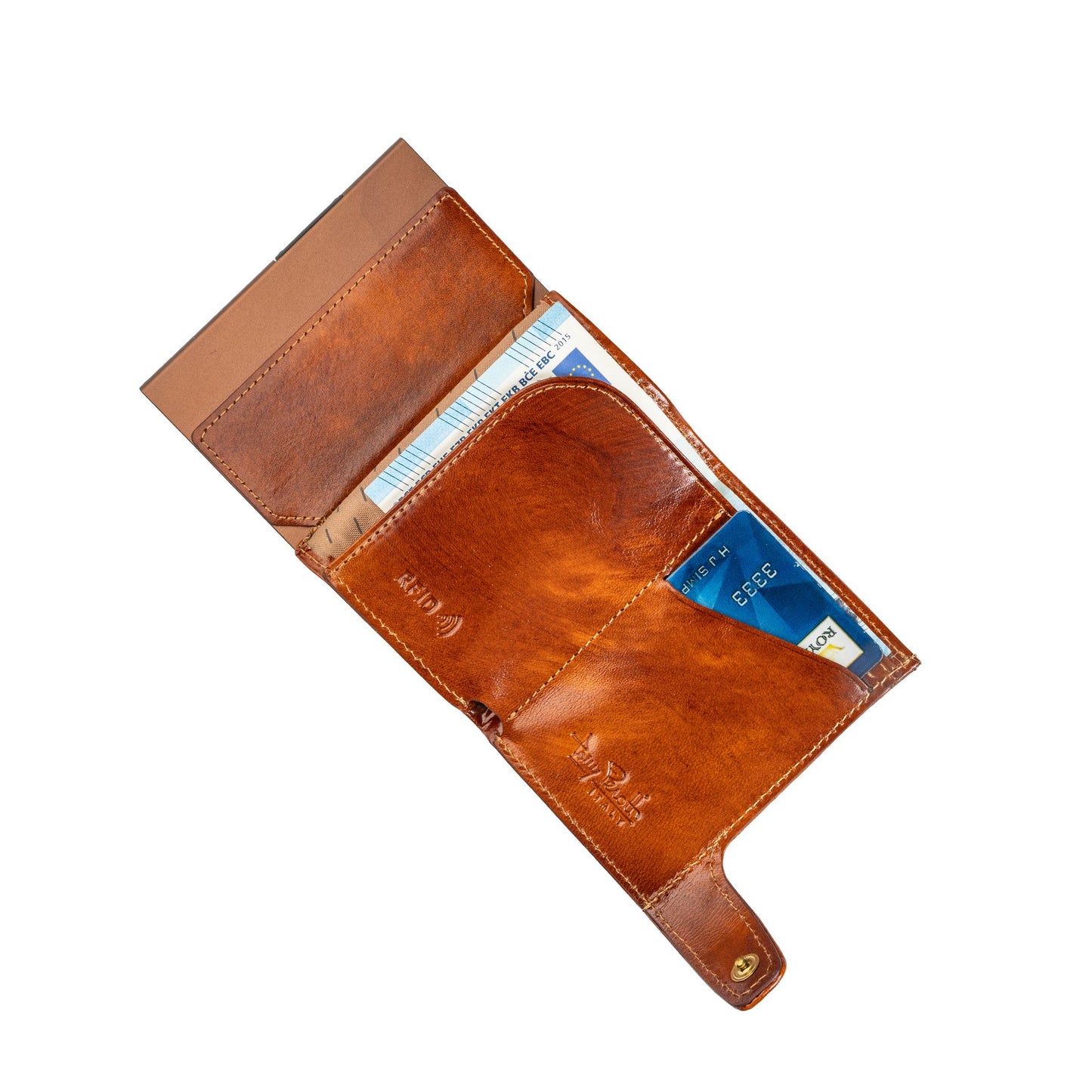 Tony Perotti Furbo Van Gogh Korthållare Läder RFID 9,8 cm Cognac
