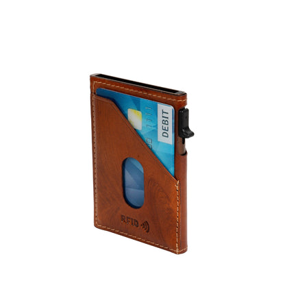 Tony Perotti Furbo Van Gogh Korthållare Läder 9,7 cm Cognac