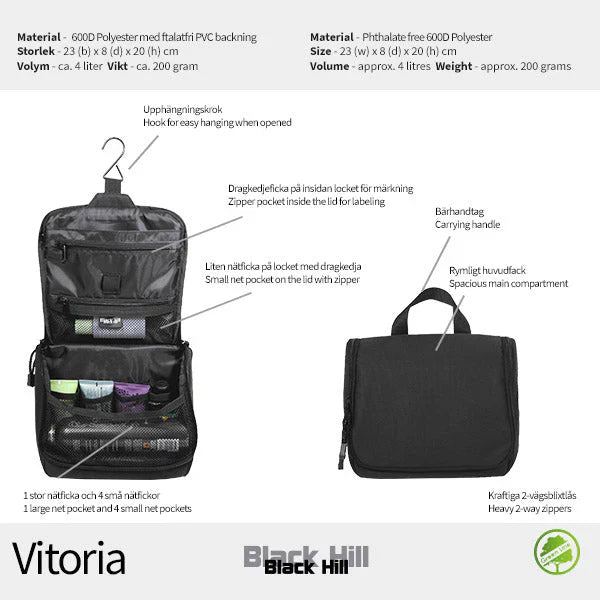 Black Hill Vitoria Necessär 23cm