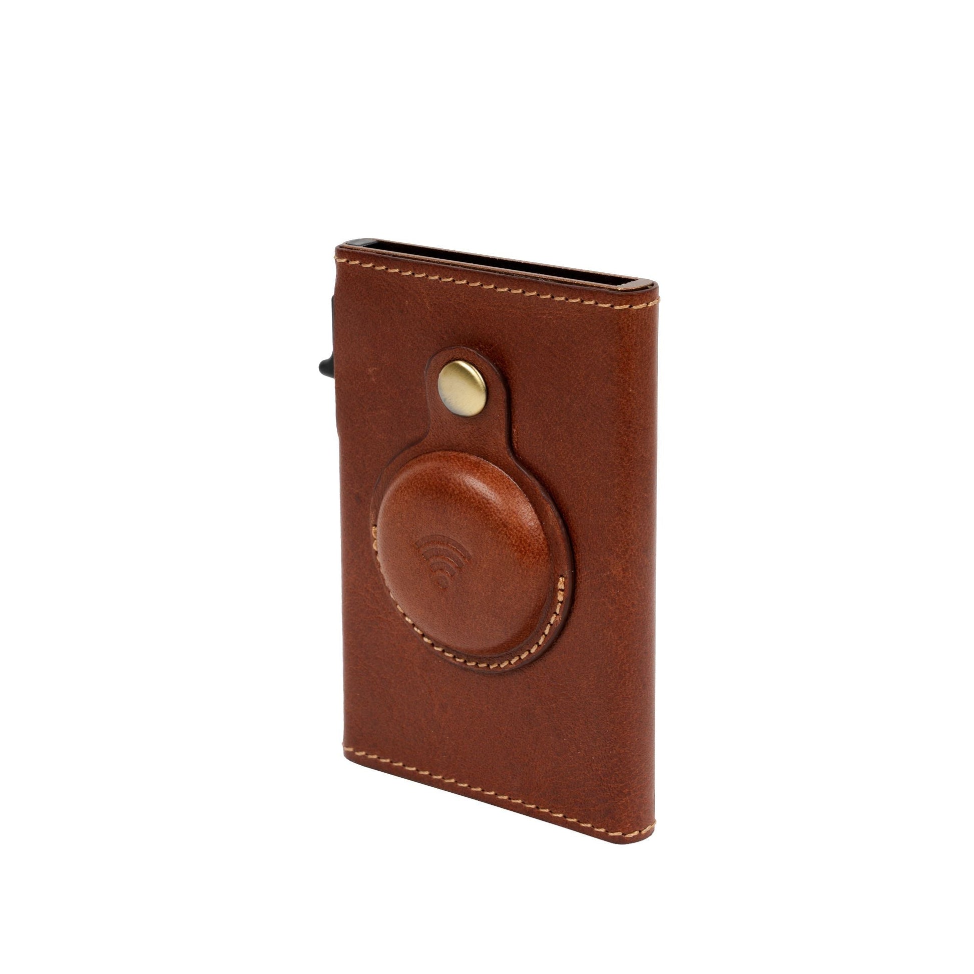 Tony Perotti Furbo Slim AirTag Korthållare 9,7 cm Mörkbrun