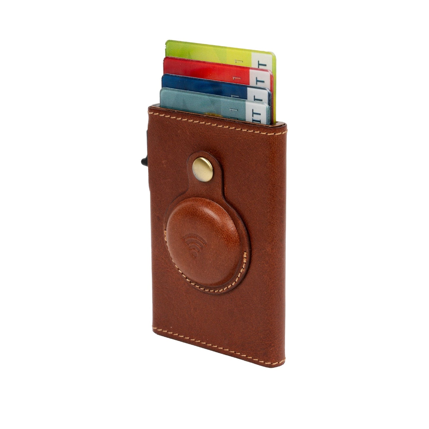 Tony Perotti Furbo Slim AirTag Korthållare 9,7 cm Mörkbrun