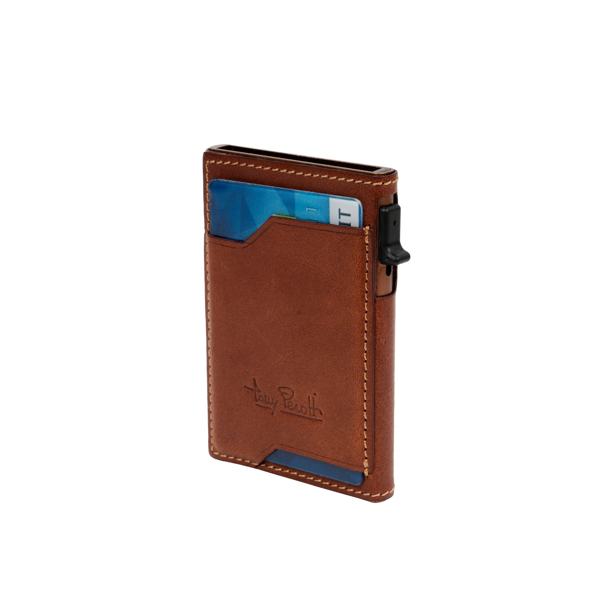 Tony Perotti Furbo Slim AirTag Korthållare 9,7 cm Mörkbrun