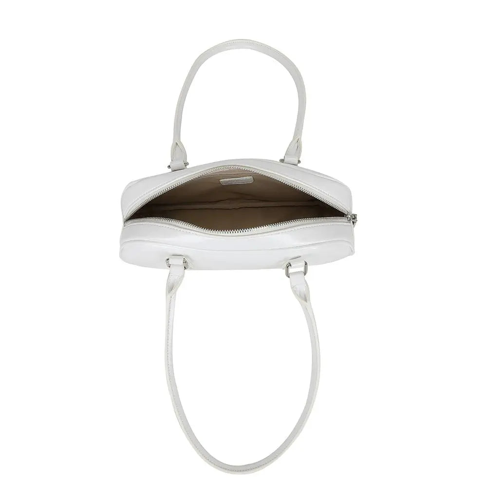 Ulrika Design Snake - Vit Handväska 28cm