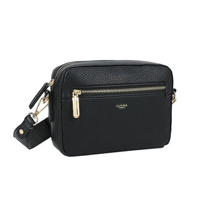 Ulrika Design Bar Zipper - Svart Axelväska 21cm